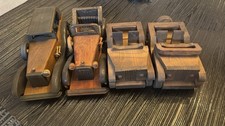 Lot Of 4 Vintage Wooden Toy Jeep Truck X2 And Heritage Mint Truck X2