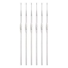 Stainless Steel Crochet Hook 0.5mm Knitting Needles DIY Craft Yarn 6 Set