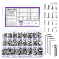 1064 Stk M3 M4 M5 M6 Schrauben Set, Senkkopfschrauben Muttern Set