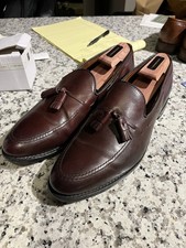 Men s Burgundy Allen Edmonds Grayson Tassel Loafers Sz 12 C