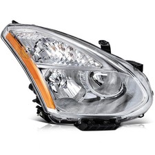 Headlight Pair for Nissan Rogue 08-13 Select 14-15 Chrome Amber Lens 26010JM00A