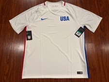 2016 Nike Men’s United States Olympics Home Soccer White Jersey USA USMNT XL