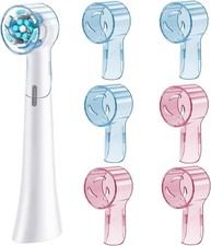 6 Pack Toothbrush Covers for Oral B iO 6 Count Pack of 1 , Blue pink