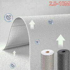 3mm Thicken Self Adhesive Thermal Insulation Wallpapers Linen Plain Wall Sticker