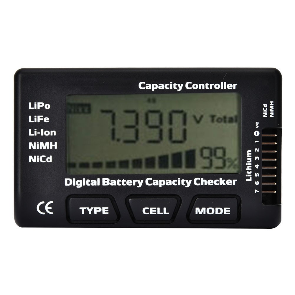 Portable Digital Battery Capacity Checker RC For RC Hobbyists Easy To Use