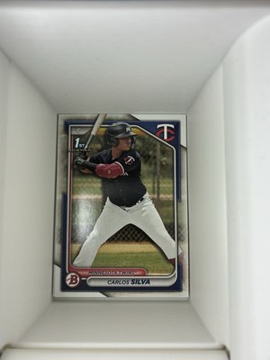 Carlos Silva 2024 Bowman Prospect 1st #BP-120 Minnesota Twins Baseball Card. E7