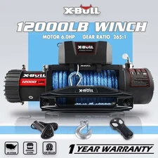 X-BULL Electric Winch 12000lb Remote Control Waterproof Truck Trailer Off-Road
