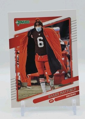 2021 Panini Donruss Baker Mayfield #195 Base No Helmet-Mask Cleveland Browns