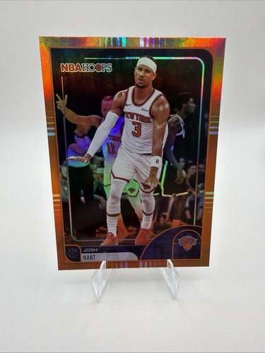 JOSH HART 2025-26 Topps NBA Hoops Orange Color Match NY Knicks #124