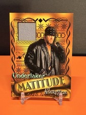 ☠️ 2003 Fleer WWE Matitude Undertaker Event-Used Ring Mat Trading Card