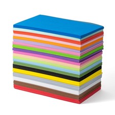 8.5x5.5inch Colorful Foam Sheets Crafts 20 Assorted Colors 92 Pack 2mm Thick ...