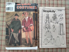 Simplicity 7761 men's sz XS-XL Renaissance Robin hood costume sewing pattern -UC