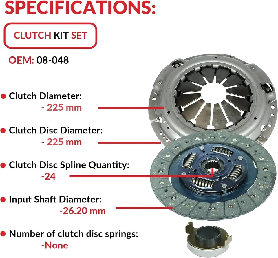 Комплект муфты с дисковым подшипником (08-048) | совместим с Accord Ex Dx Special - Изображение 4 из 4