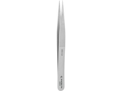 00D-SA Fine-Tip Tweezers, Straight, Serrated Fine-Point Tips, Non-Magnetic St...