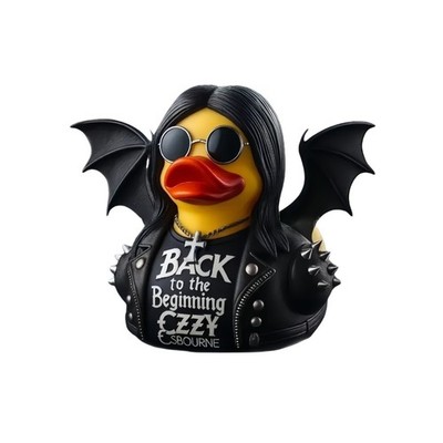 Mini: Ozzy Osbourne Cosplaying Rubber Duck Vinyl Figure For Hallowen Collectors!