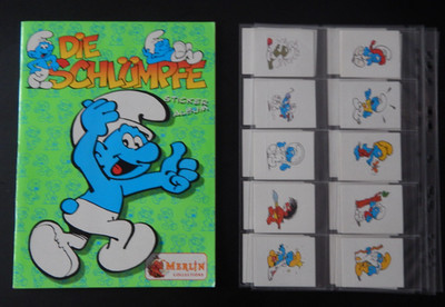 The Smurfs / The Smurfs - 1995 - Complete + All 30 Merlin Display Cards