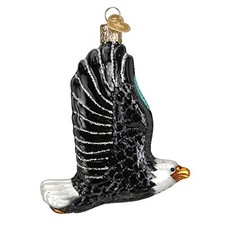 Old World Christmas Bald Eagle In Flight Glass Tree Ornament 16122 FREE BOX Bird