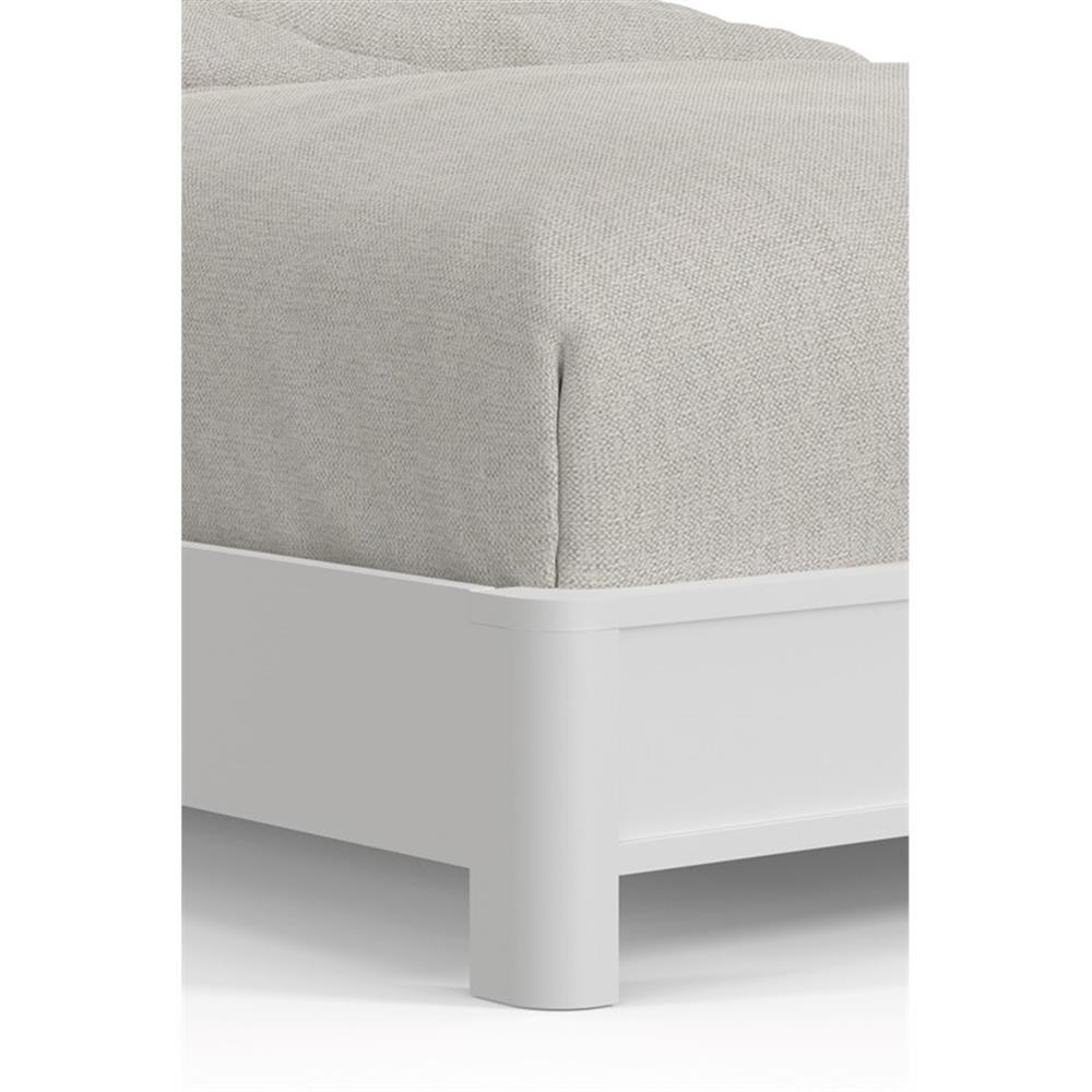 Alpine Furniture Stapleton California King Panel Bed in White