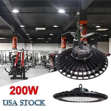 10 Pack 200W UFO LED High Bay Light Industrial Commercial Factory Warehouse Lamp