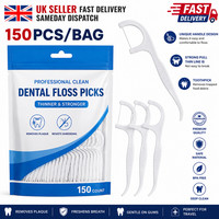 150 DENTAL FLOSS STICKS INTERDENTAL TOOTH HARPS TEETH PICKS ORAL PLAQUE CARE