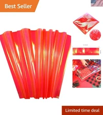 Versatile Red Iridescent Cellophane Wrap for DIY Crafts & Gift Baskets 39x138