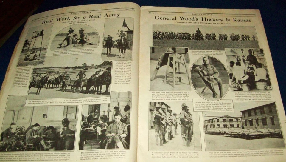 ORIGINAL WW1 JULY 6, 1918 LESLIE'S ILLUSTRATED WEEKLY: THE WAR IN PICTURES - Image 3 of 4