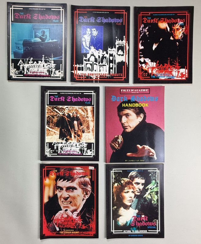 1986 Files Magazine Spotlight On Dark Shadows Special Lot of 7 1980s Barnabas