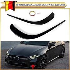 2x Front Sto&szlig;stange Aero Flaps Blenden F&uuml;r Benz CLS-Klasse C257 18-21 Schwarz