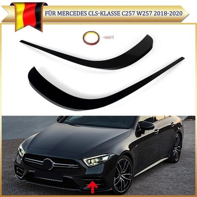 2x Front Stoßstange Aero Flaps Blenden Für Benz CLS-Klasse C257 18-21 Schwarz
