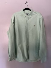 Ralph Lauren Stretch Oxford Green Button-Down Shirt Men s Size XL
