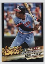 2020 Topps Update Decades Best Award Winners Black /299 Rod Carew #DB-11 HOF 5r6