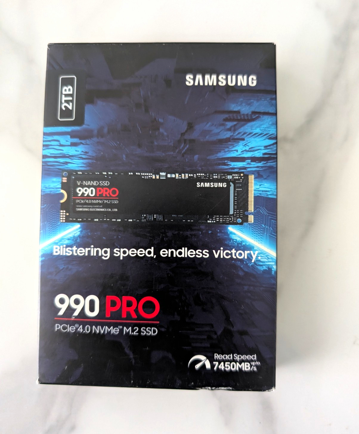 Samsung 990 PRO 2TB PCIe 4.0 NVMe M.2 Internal SSD MZ-V9P2T0 7450MB/s