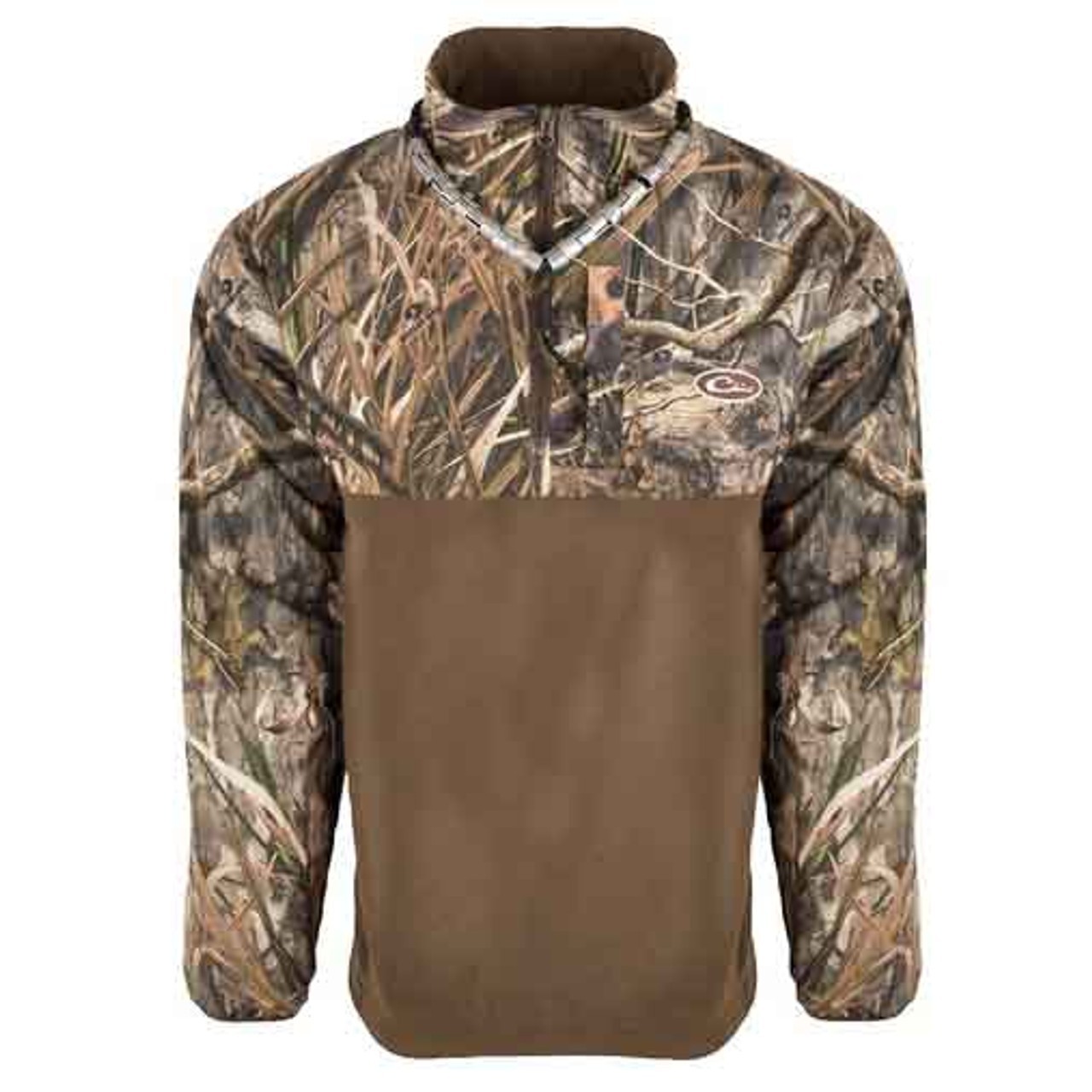 DRAKE 1/4 ZIP REFUGE EQWADER PULLOVER JACKETS Mossy Oak Blades - DW7355-022
