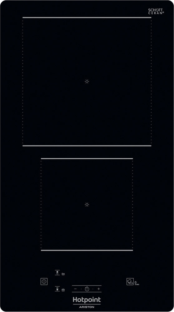 Piano cottura a Induzione 2 Fuochi Vetroceramica Nero Ariston HQ 0930S NE