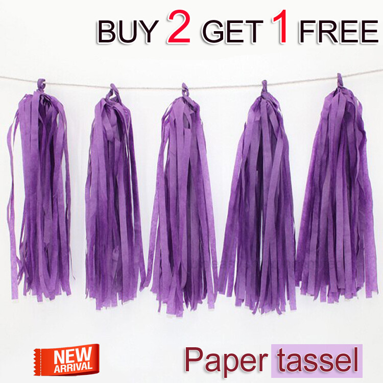 Colourfull Tissue Paper Tassel Garland Bunting Wedding Birthday Party