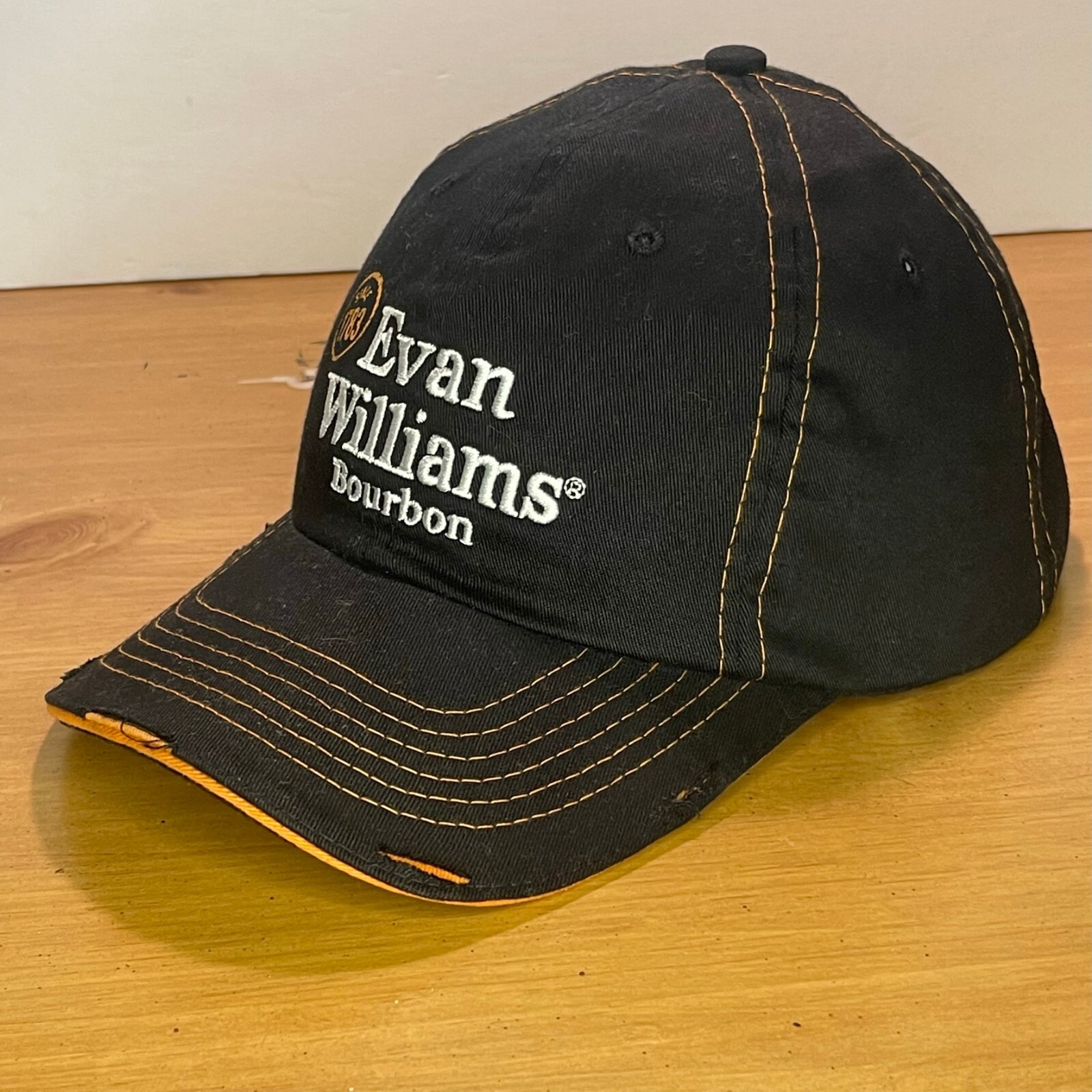 Evan Williams Bourbon Distressed Strapback Baseba… - image 6