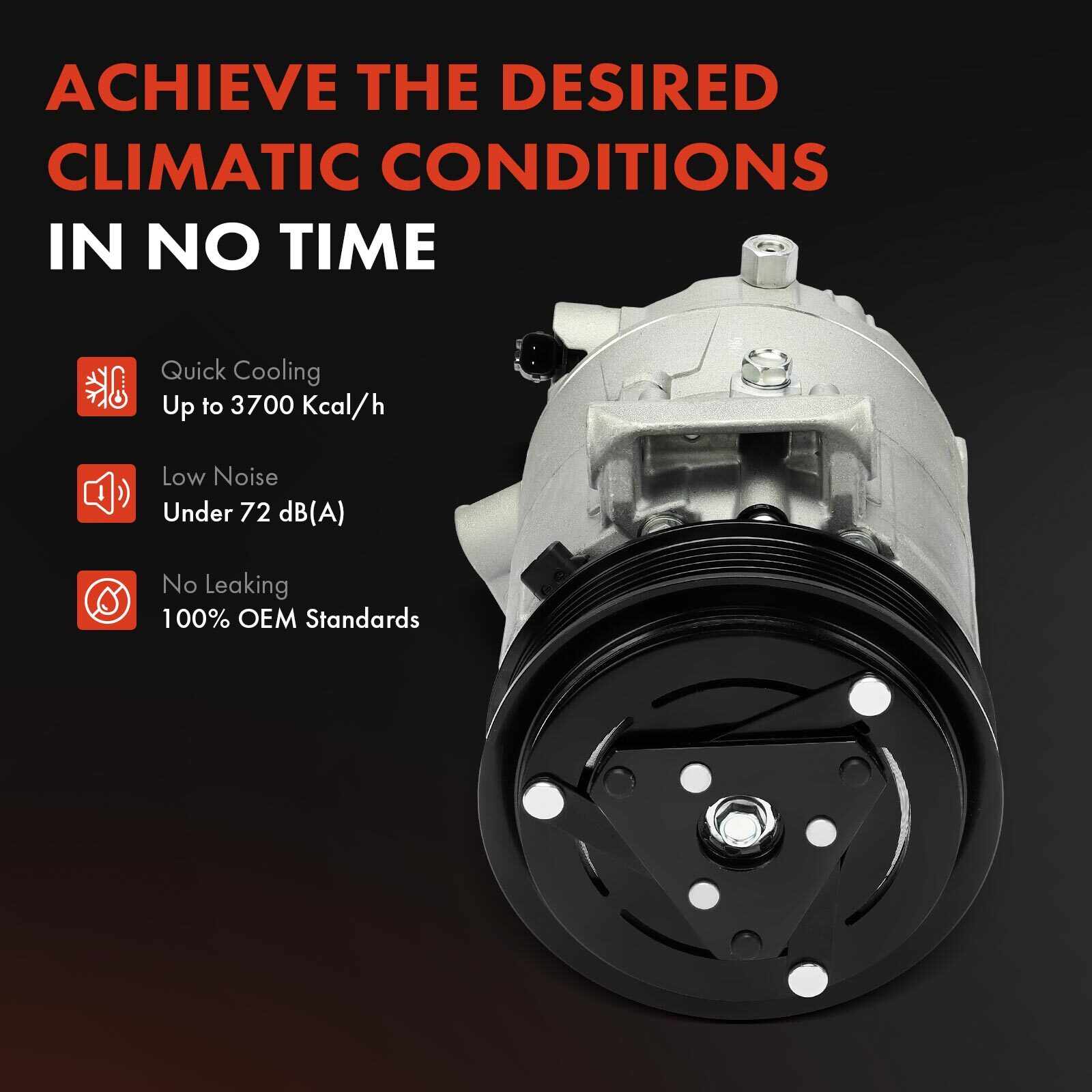 A/C Compressor for Maserati Ghibli 2014 2015 2016-2020 3.0L Levante 2017-2020