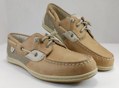 Sperry  Women's Bluefish 2-Eye Boat Shoe STS95588 Oat/White Size US 11/EU 43.5