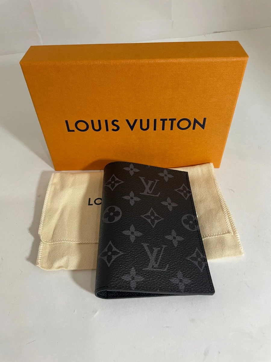 louis vuitton passport holder black
