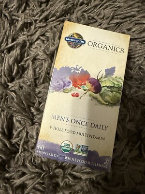 Garden Of Life Organics Mens Multi Whole Food Multivitamin 60 Vegan Tablets