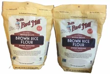 2 Pack Bob's Red Mill Whole Grain Brown Rice Flour Gluten Free 24 oz