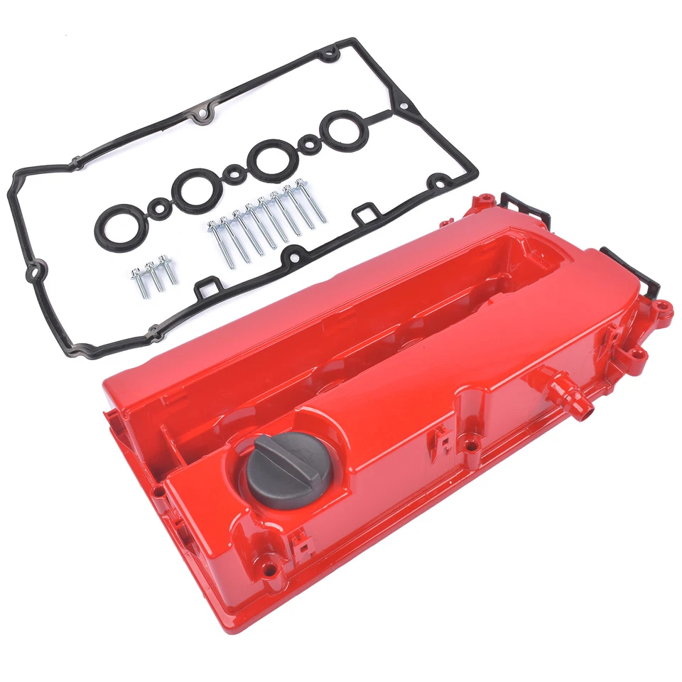 Cubierta de válvula de aluminio rojo con junta para Chevy Cruze 11-15 Saturn Astra 2008 1,8 L Foto 3 de 4