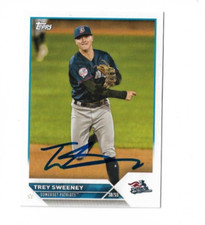 New York Yankees TREY SWEENEY  Signed 2023 Topps Pro Debut Card #PD-127