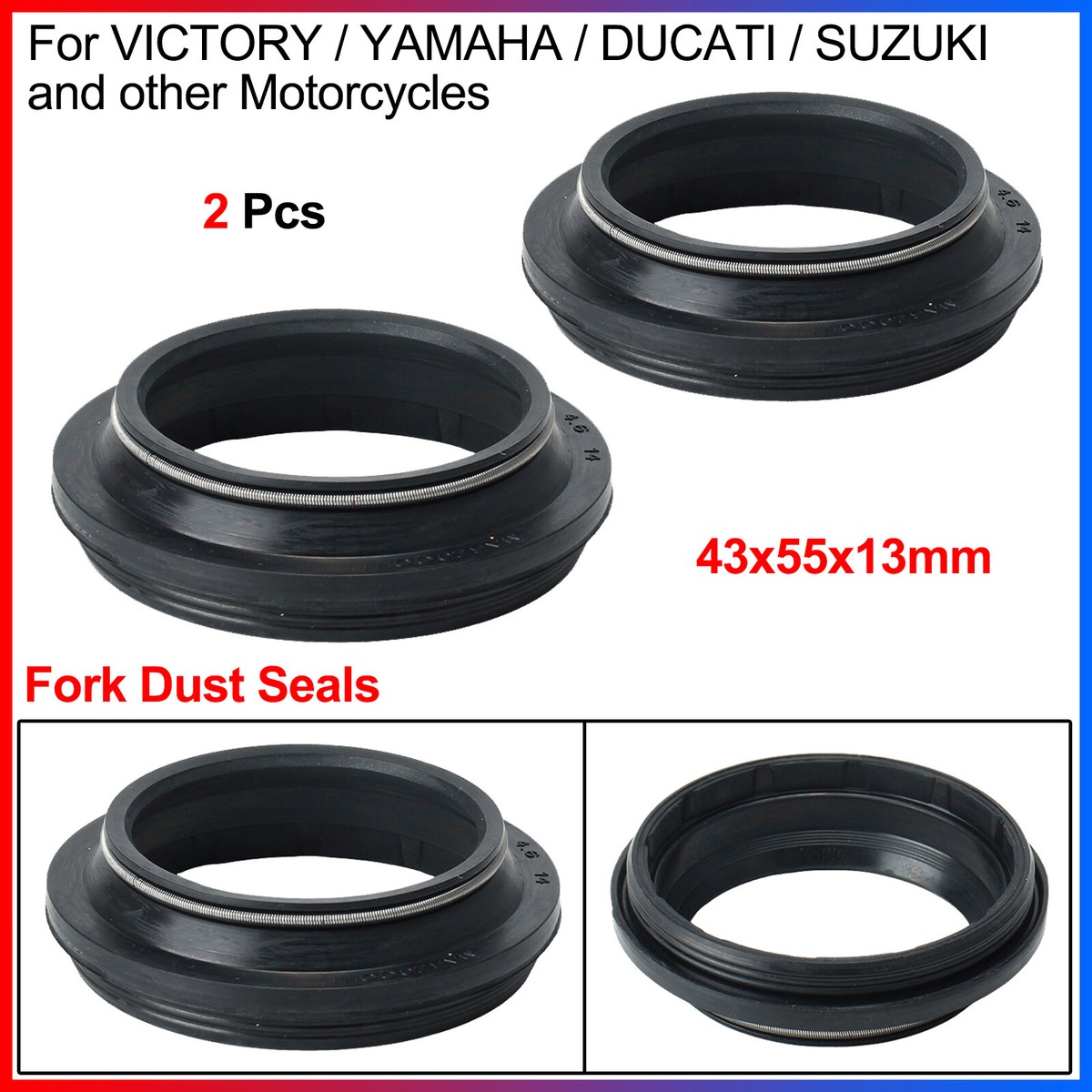 Fork Seals & Dust Seals Kit With 1 Liter Oil – For Yamaha YZF R125 2014-2021 – AKA/Bremen