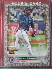 Wander Franco 2022 Topps Holiday Silver Metallic Snowflake TB Rays