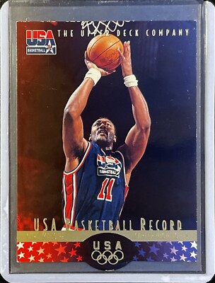 Karl Malone - Die Cut - 1996 Upper Deck USA Basketball #4