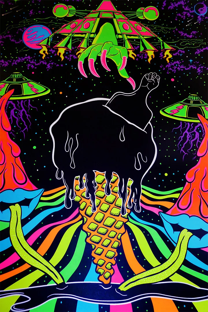 Psychedelic wall online posters