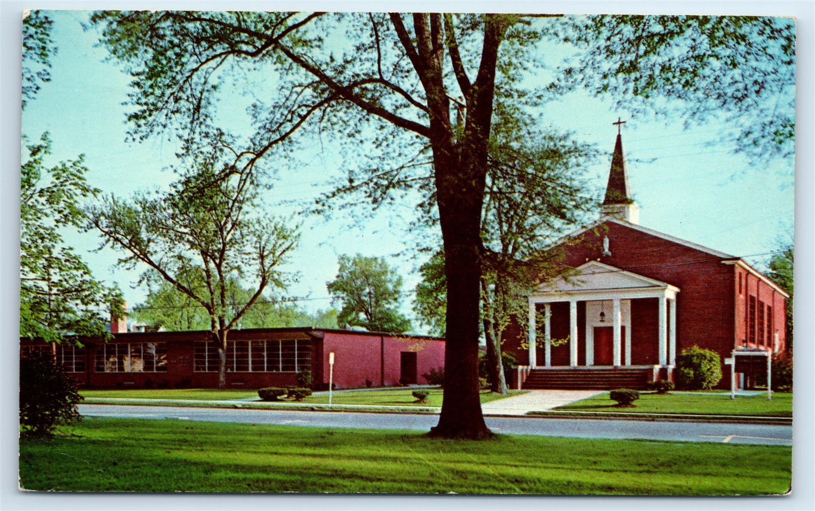 Postcard Our Lady of Perpetual Help Catholic Church, Rocky Mount NC