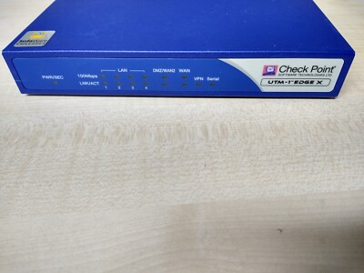 Check Point UTM-1 edge X - SBX-166LHGE-5 - ohne Netzteil - blau.