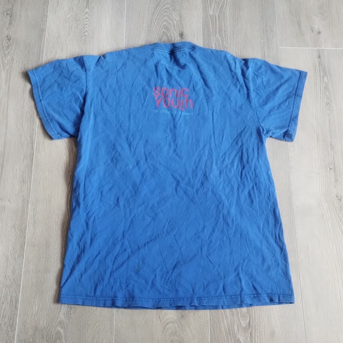 Vintage Sonic Youth Shirt NYC Ghosts And Flowers M Blue Vintage Sonic Youth Shirt NYC Ghosts And Flowers M Blue